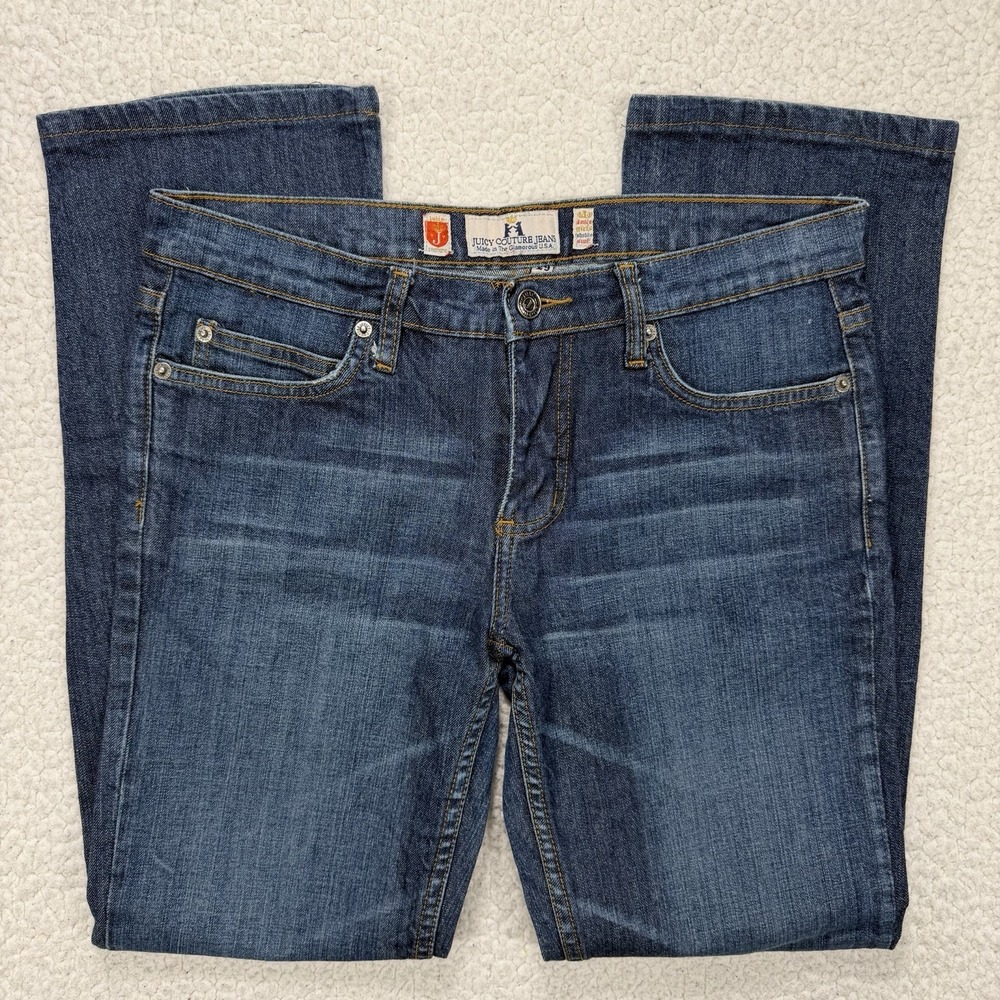 Juicy Couture Jeans Women's 29 (31x29) Bootcut Y2K Boho Western‎ USA